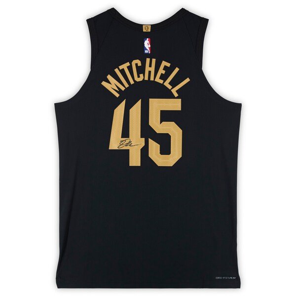 Donovan Mitchell Cleveland Cavaliers Autographed Fanatics Authentic Nike Black Statement Authentic Jersey - The Ballers Bank
