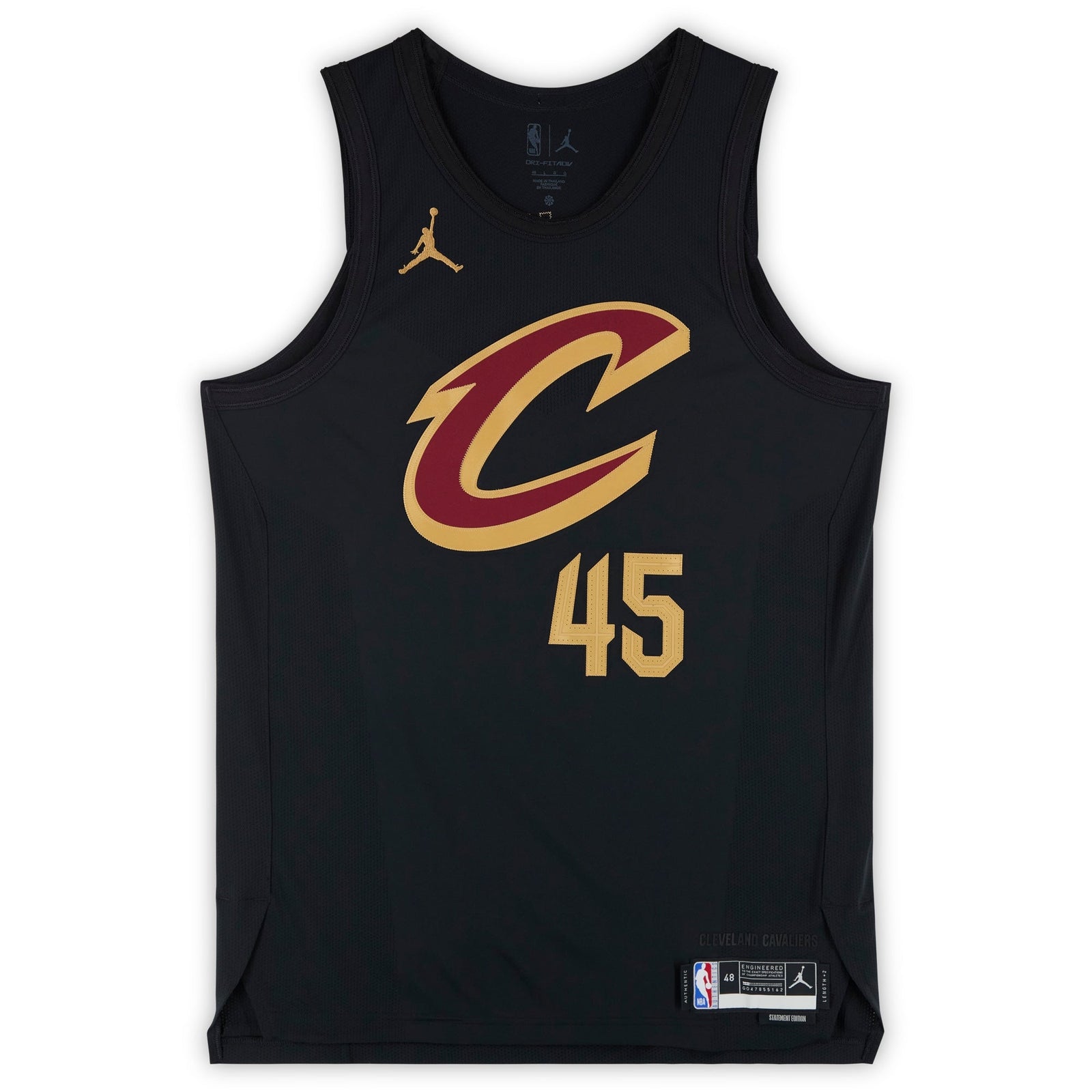 Donovan Mitchell Cleveland Cavaliers Autographed Fanatics Authentic Nike Black Statement Authentic Jersey - The Ballers Bank