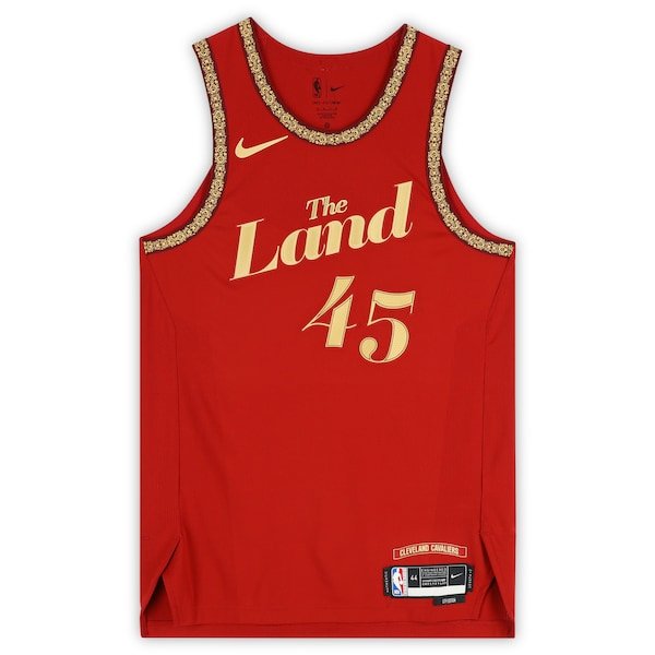 Donovan Mitchell Cleveland Cavaliers Autographed Fanatics Authentic Wine Nike 2023 - 24 City Edition Swingman Jersey - The Ballers Bank