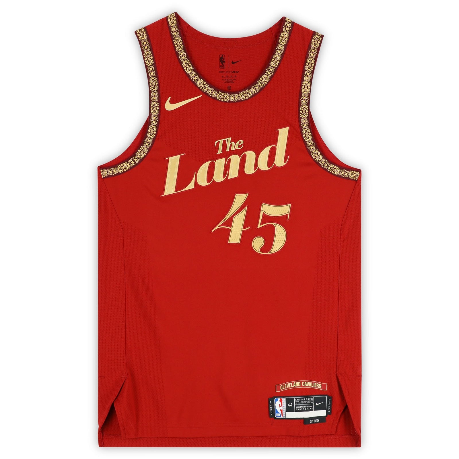 Donovan Mitchell Cleveland Cavaliers Autographed Fanatics Authentic Wine Nike 2023 - 24 City Edition Swingman Jersey - The Ballers Bank