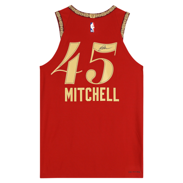 Donovan Mitchell Cleveland Cavaliers Autographed Fanatics Authentic Wine Nike 2023 - 24 City Edition Swingman Jersey - The Ballers Bank