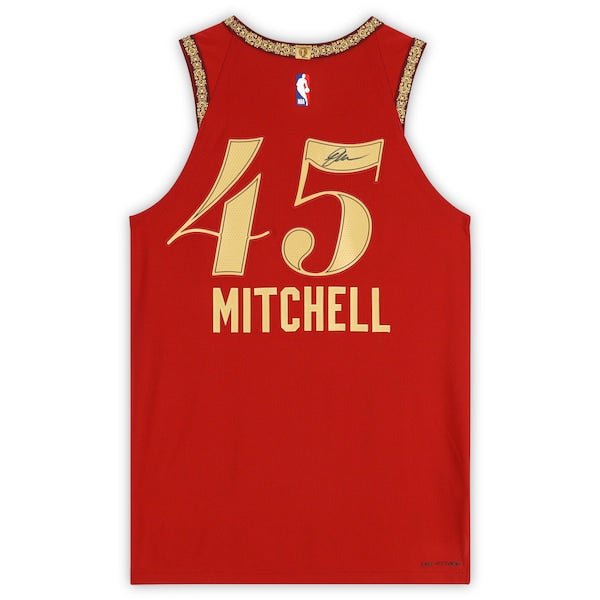 Donovan Mitchell Cleveland Cavaliers Autographed Fanatics Authentic Wine Nike 2023 - 24 City Edition Swingman Jersey - The Ballers Bank