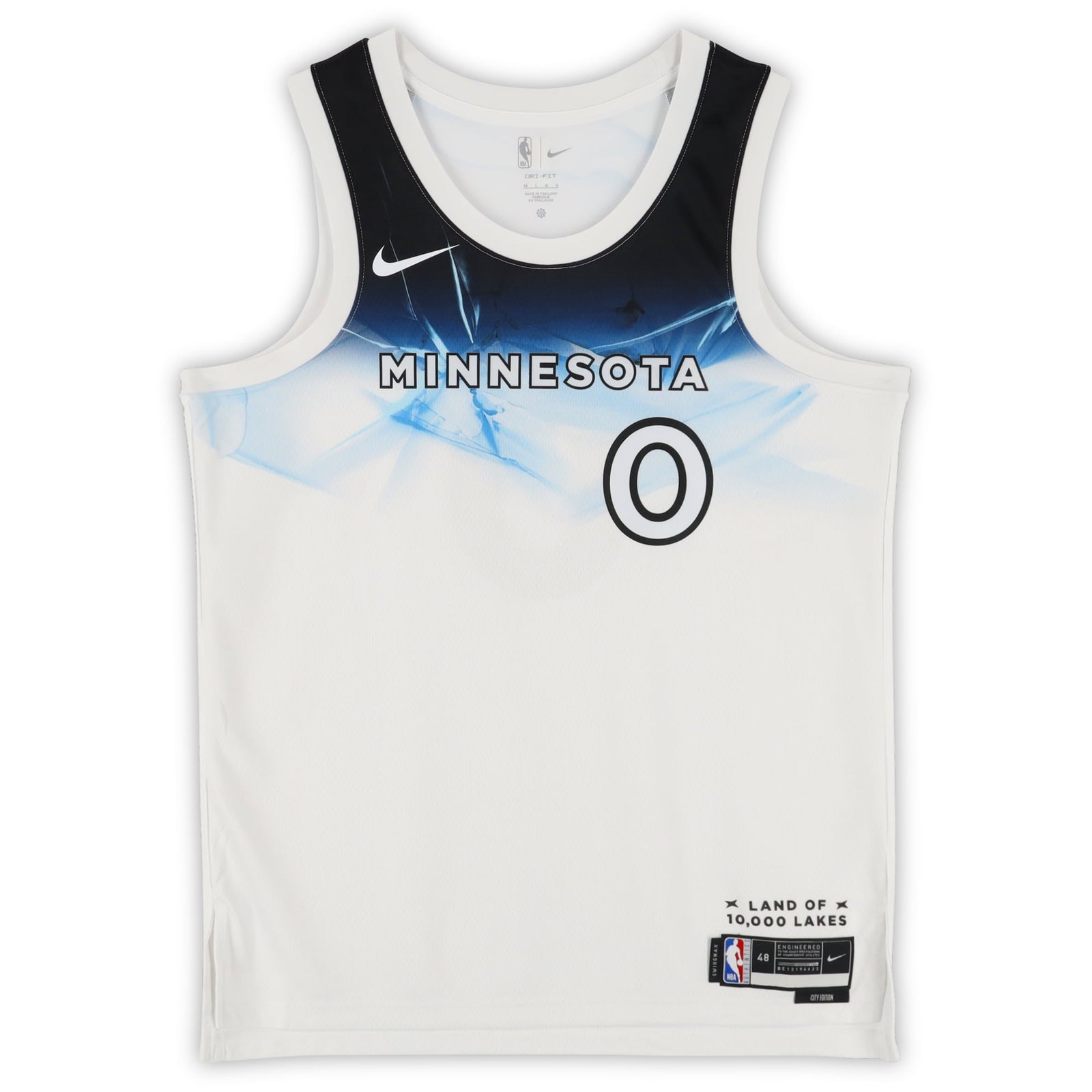 Donte DiVincenzo Minnesota Timberwolves Autographed Fanatics Authentic White Nike 2024 - 25 City Edition Swingman Jersey - The Ballers Bank