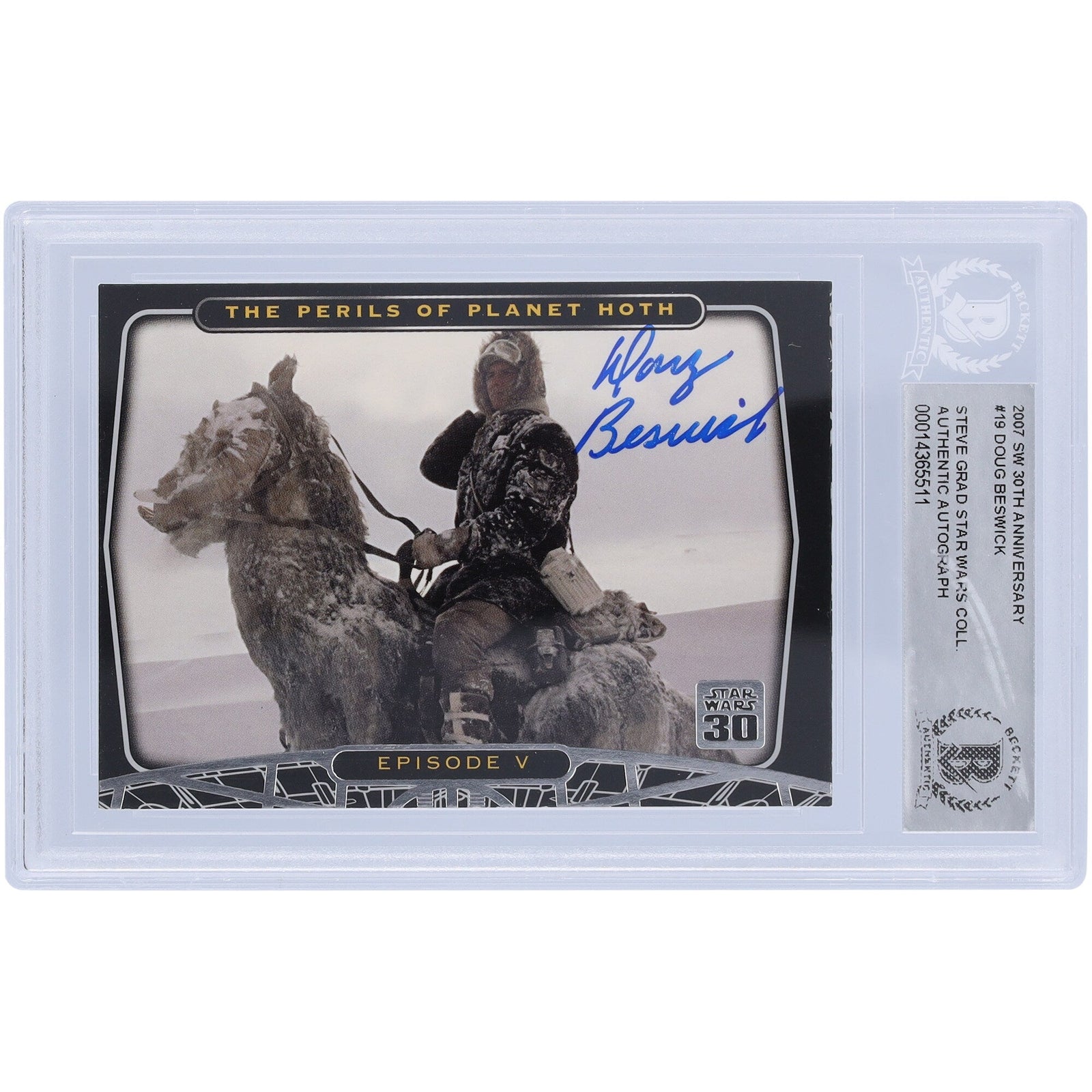 Doug Beswick Star Wars Autographed 2007 Topps Anniversary 19 BAS Authenticated Card - The Ballers Bank