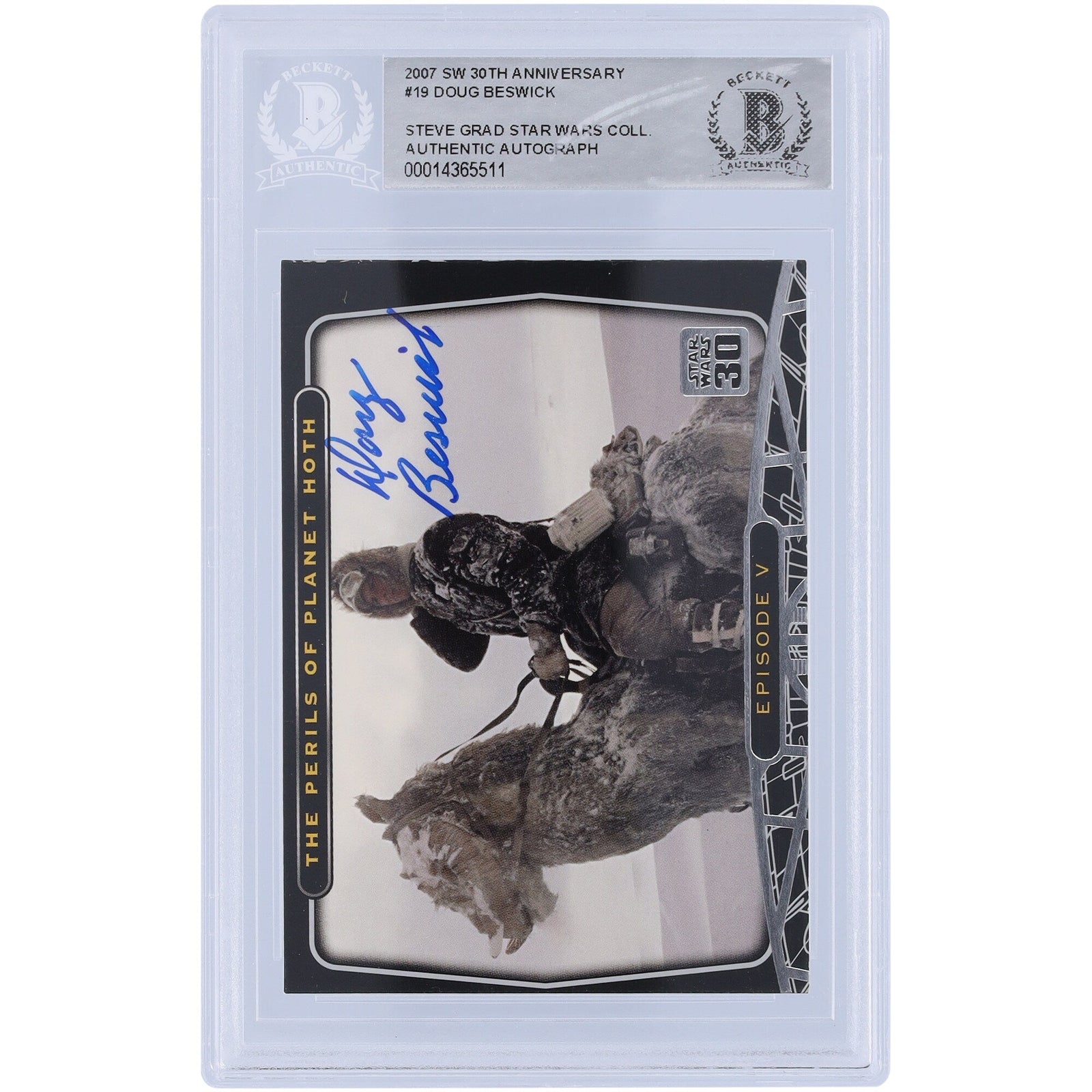 Doug Beswick Star Wars Autographed 2007 Topps Anniversary 19 BAS Authenticated Card - The Ballers Bank