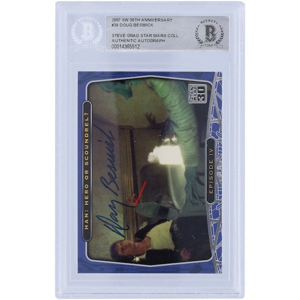Doug Beswick Star Wars Autographed 2007 Topps Anniversary 39 BAS Authenticated Card - The Ballers Bank