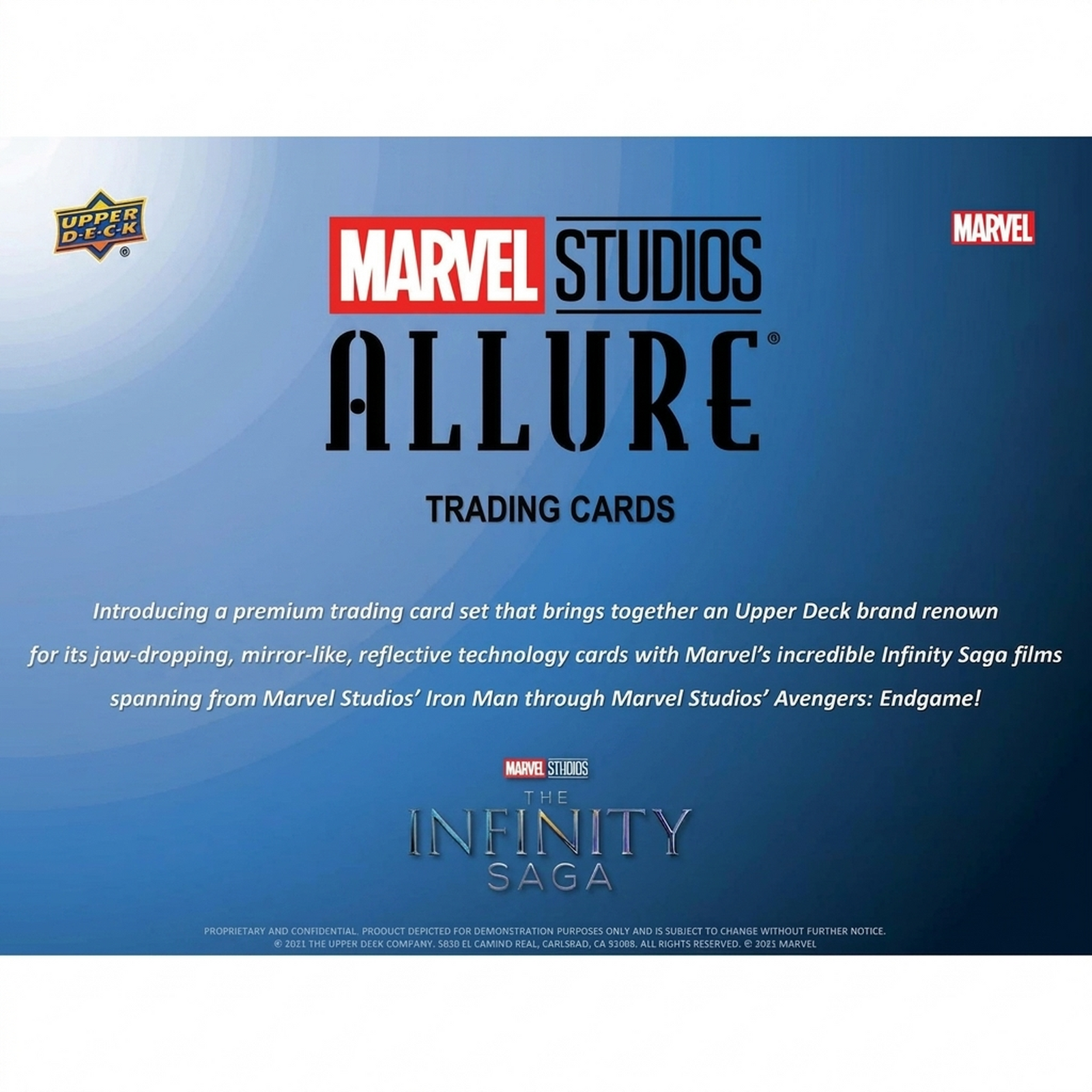 2022 Upper Deck Marvel Studios Allure Blaster Box (Ships Sealed Only)