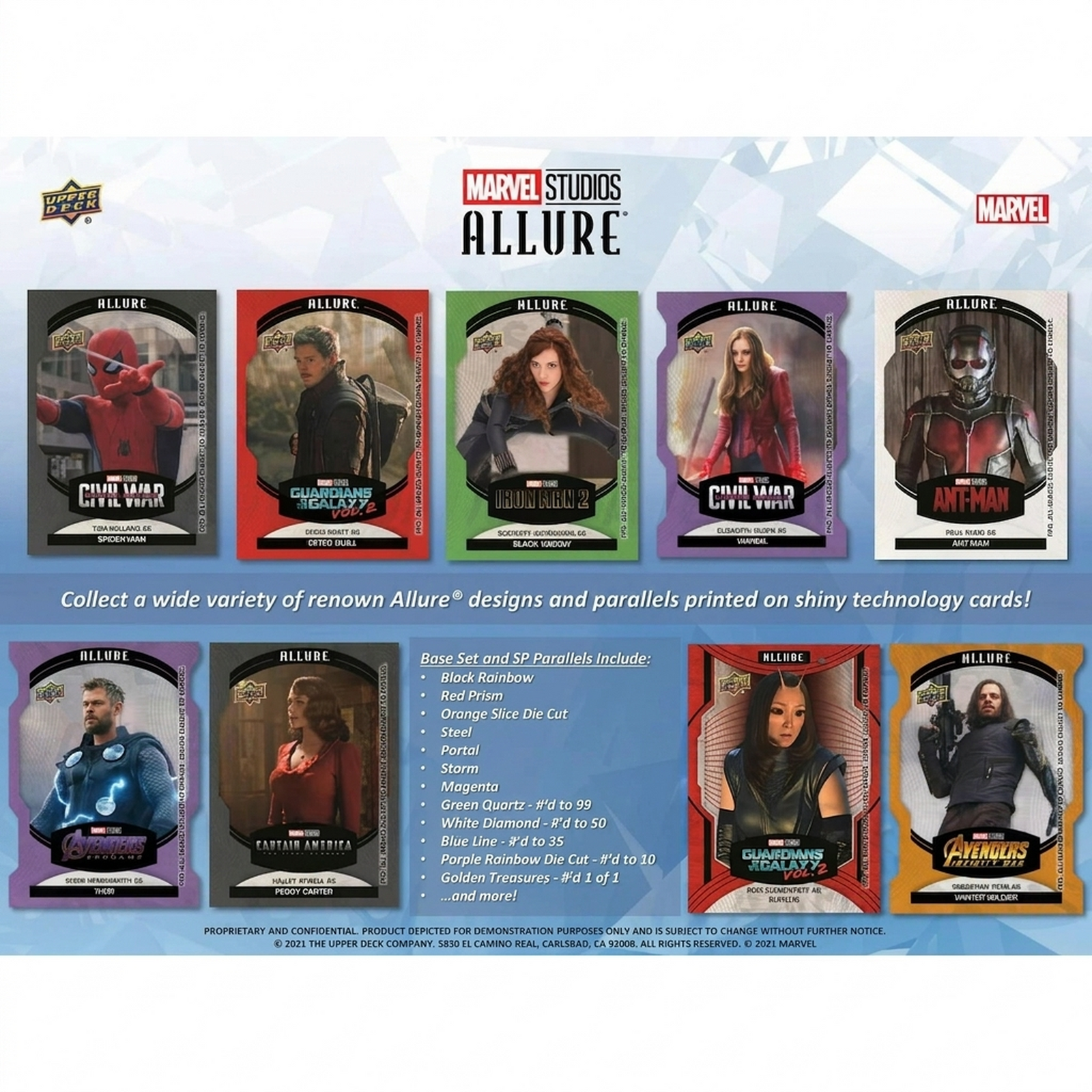 2022 Upper Deck Marvel Studios Allure Blaster Box (Ships Sealed Only)