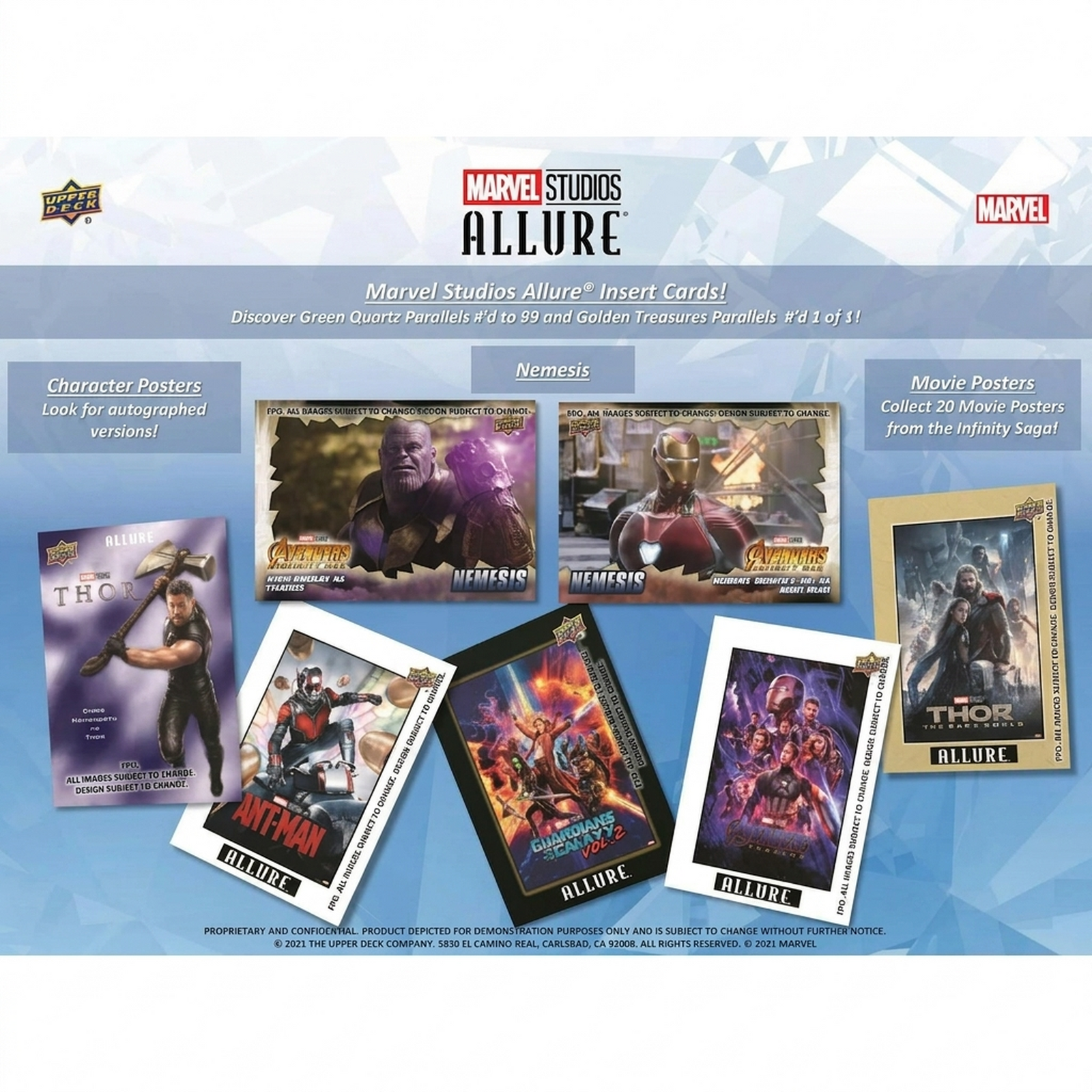 2022 Upper Deck Marvel Studios Allure Blaster Box (Ships Sealed Only)