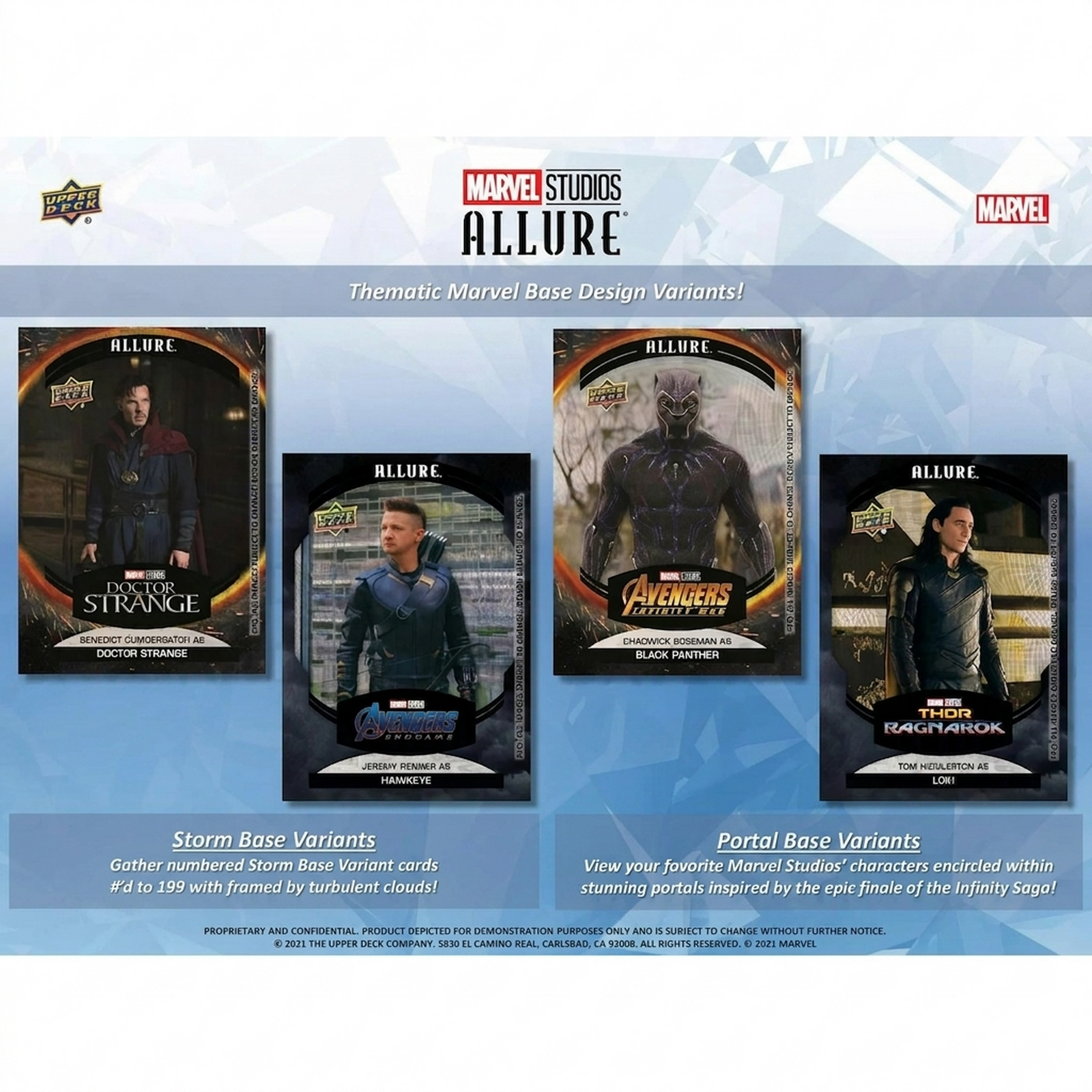 2022 Upper Deck Marvel Studios Allure Hobby 20 Box Case (Ships Sealed Only)