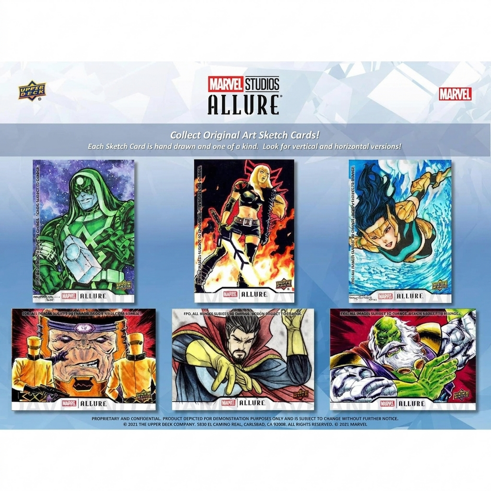 2022 Upper Deck Marvel Studios Allure Hobby 20 Box Case (Ships Sealed Only)