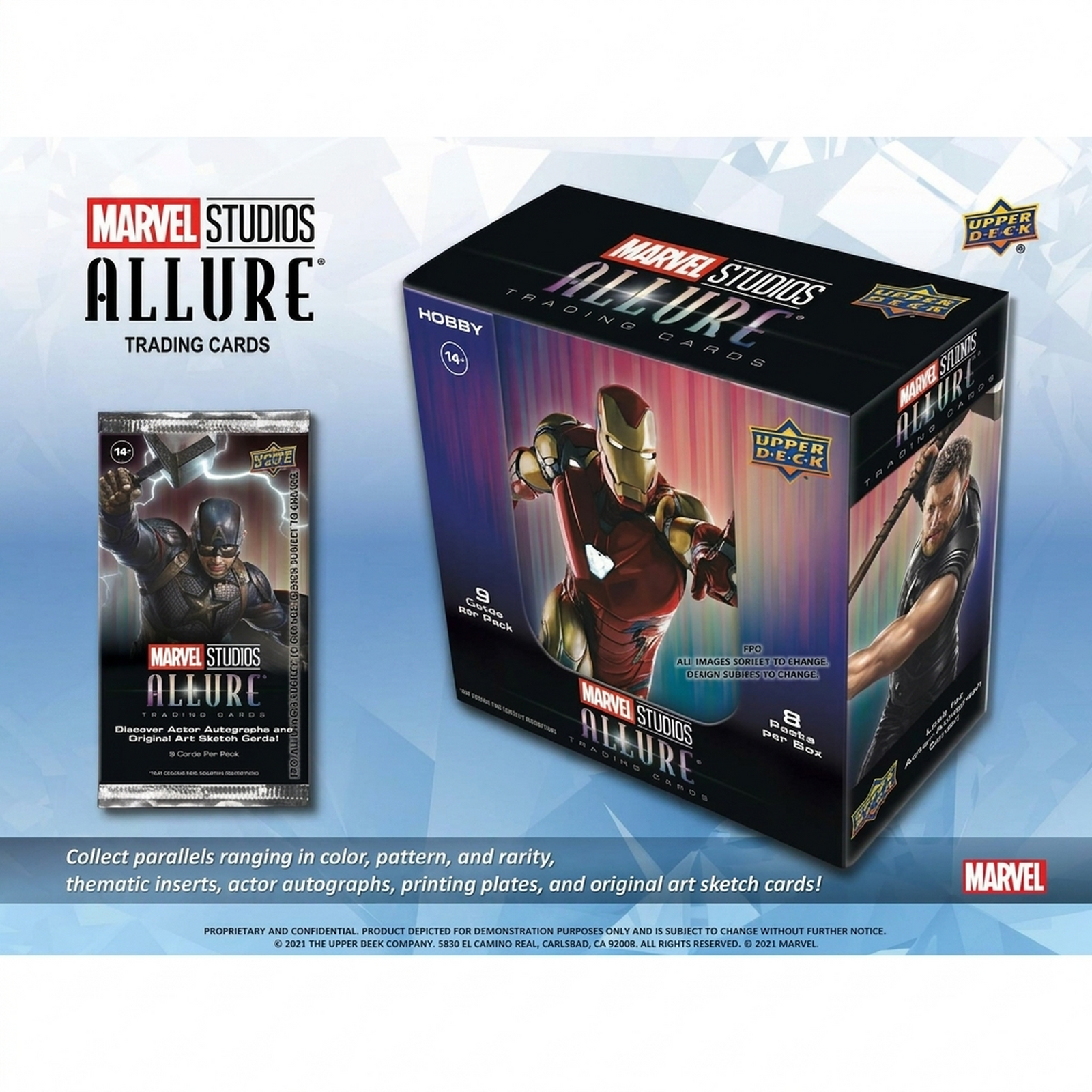 2022 Upper Deck Marvel Studios Allure Hobby 20 Box Case (Ships Sealed Only)