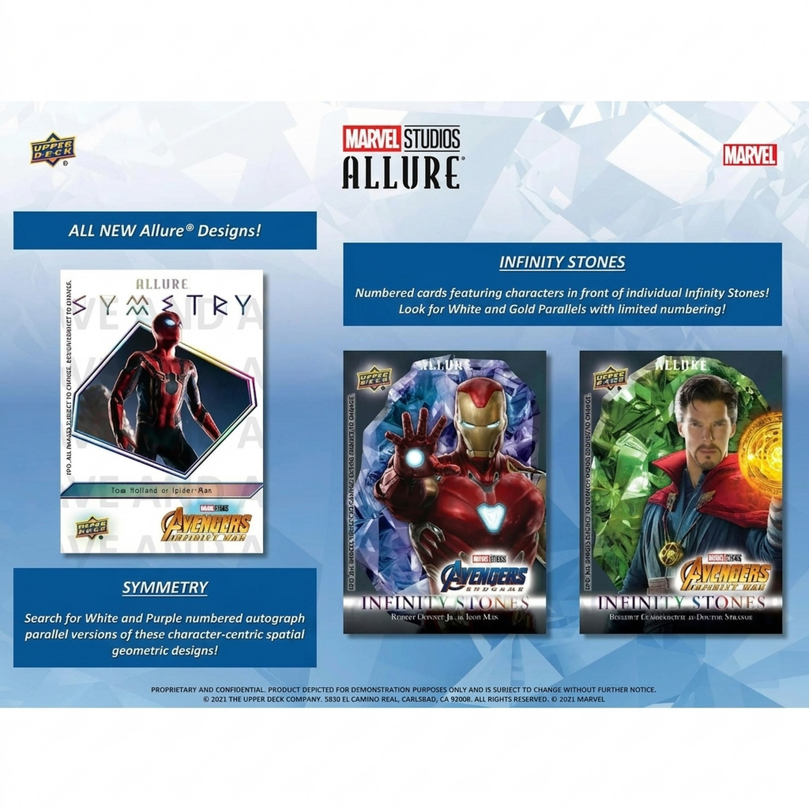 2022 Upper Deck Marvel Studios Allure Hobby Box (Ships Sealed Only)