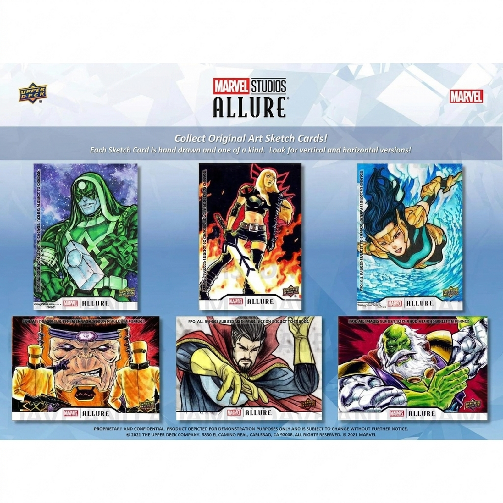 2022 Upper Deck Marvel Studios Allure Hobby Box (Ships Sealed Only)