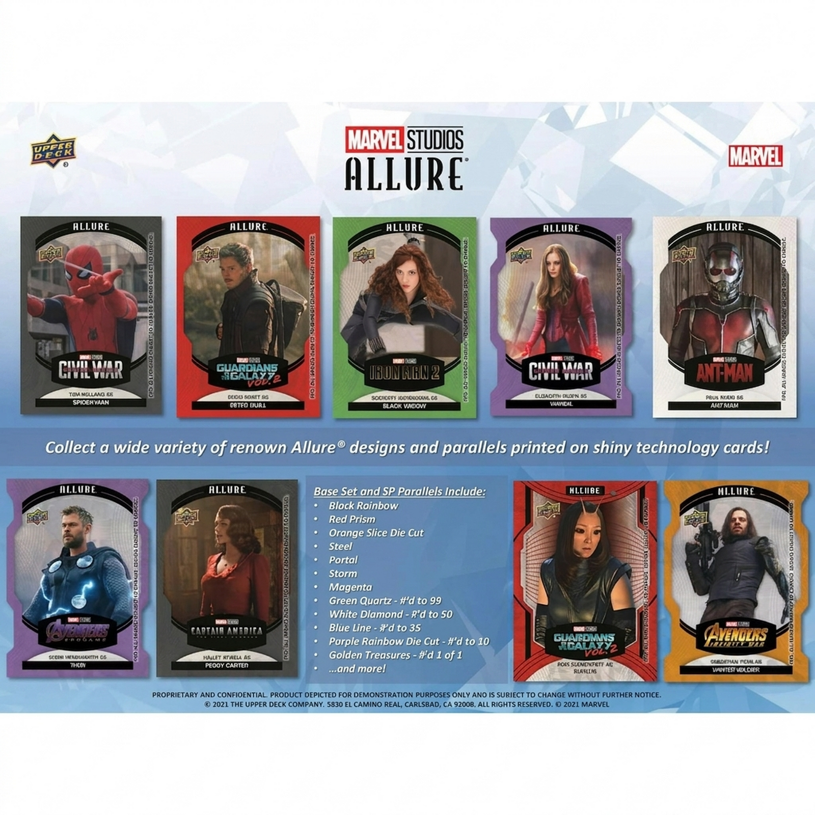 2022 Upper Deck Marvel Studios Allure Hobby Box (Ships Sealed Only)