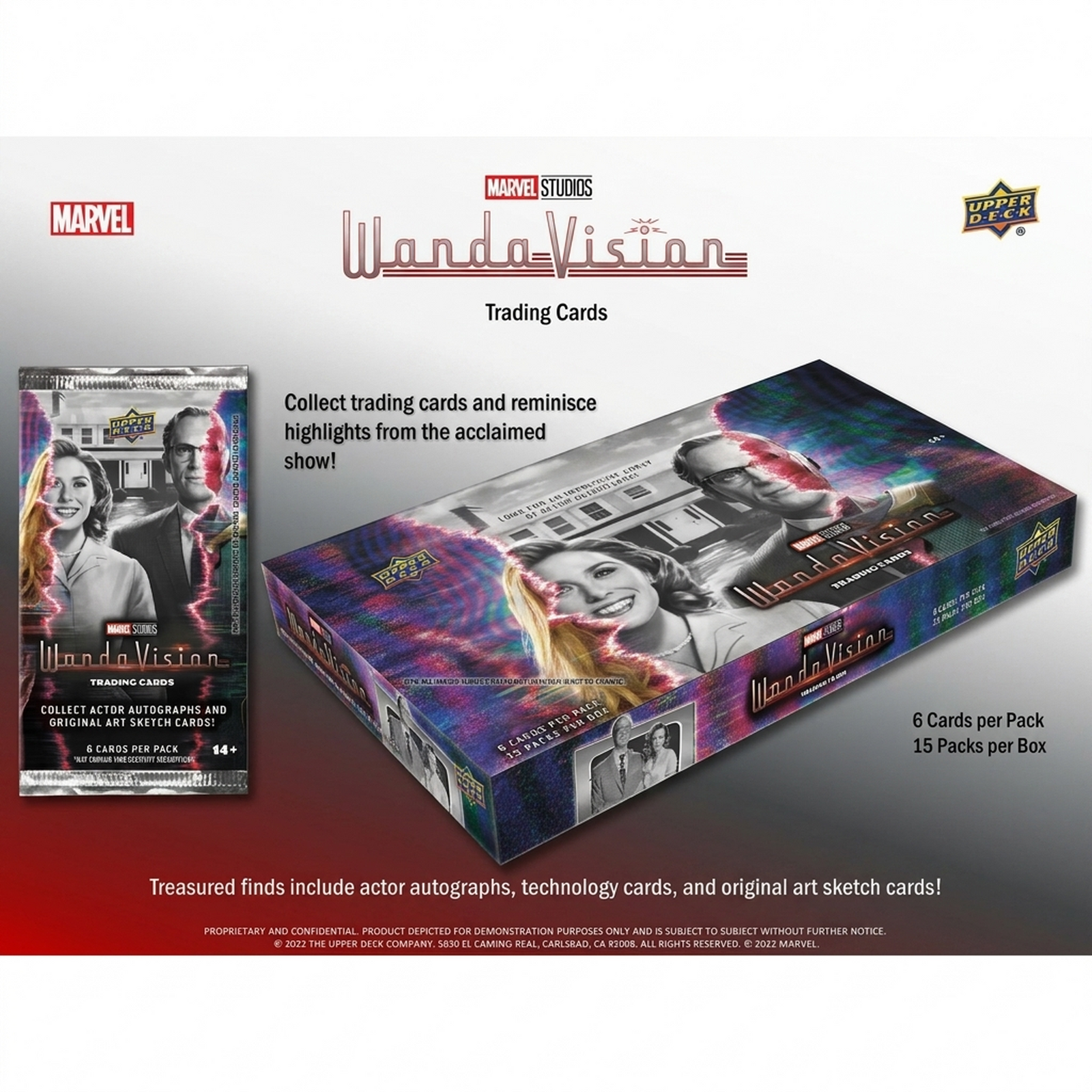 2022 Upper Deck Marvel Studios WandaVision Hobby Box (Ships Sealed Only)