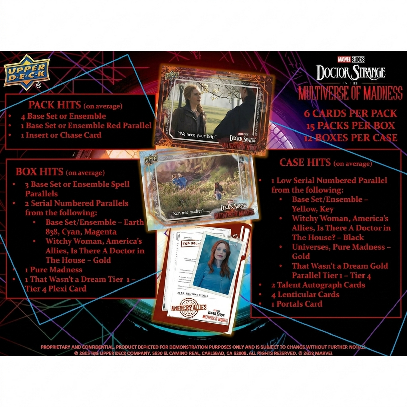 2023 Upper Deck Marvel Studios Doctor Strange Multiverse of Madness Hobby Box (Ships Sealed Only)