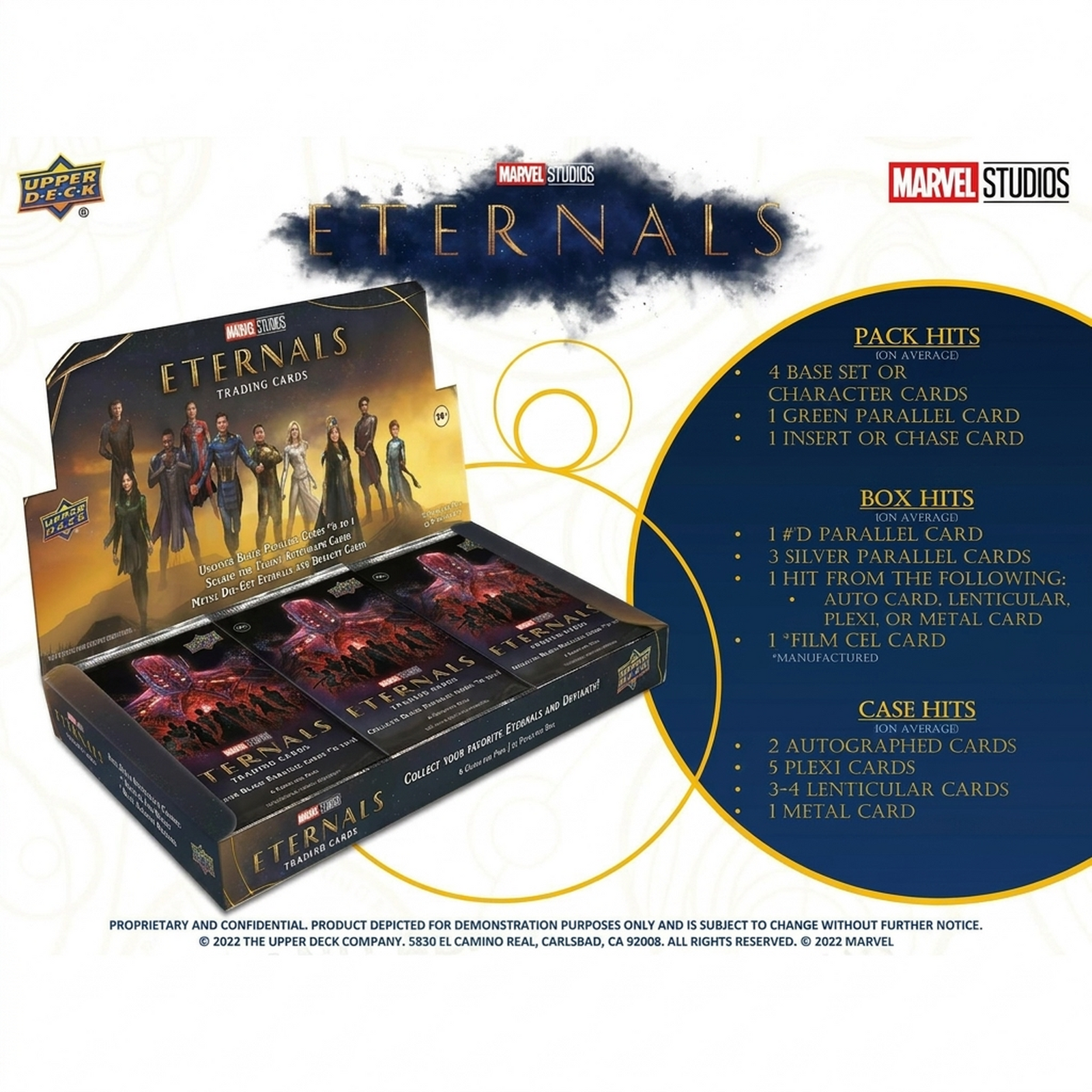 2023 Upper Deck Marvel Studios Eternals Hobby Box (Ships Sealed Only)