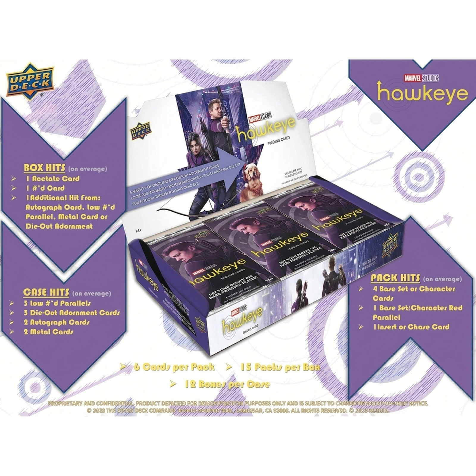2023 Upper Deck Marvel Studios Hawkeye Hobby Box (Ships Sealed Only)