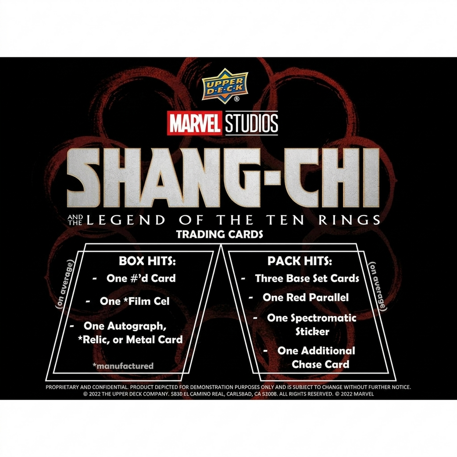 2023 Upper Deck Shang Chi and the Legend of the Ten Rings Hobby Box (Ships Sealed Only)