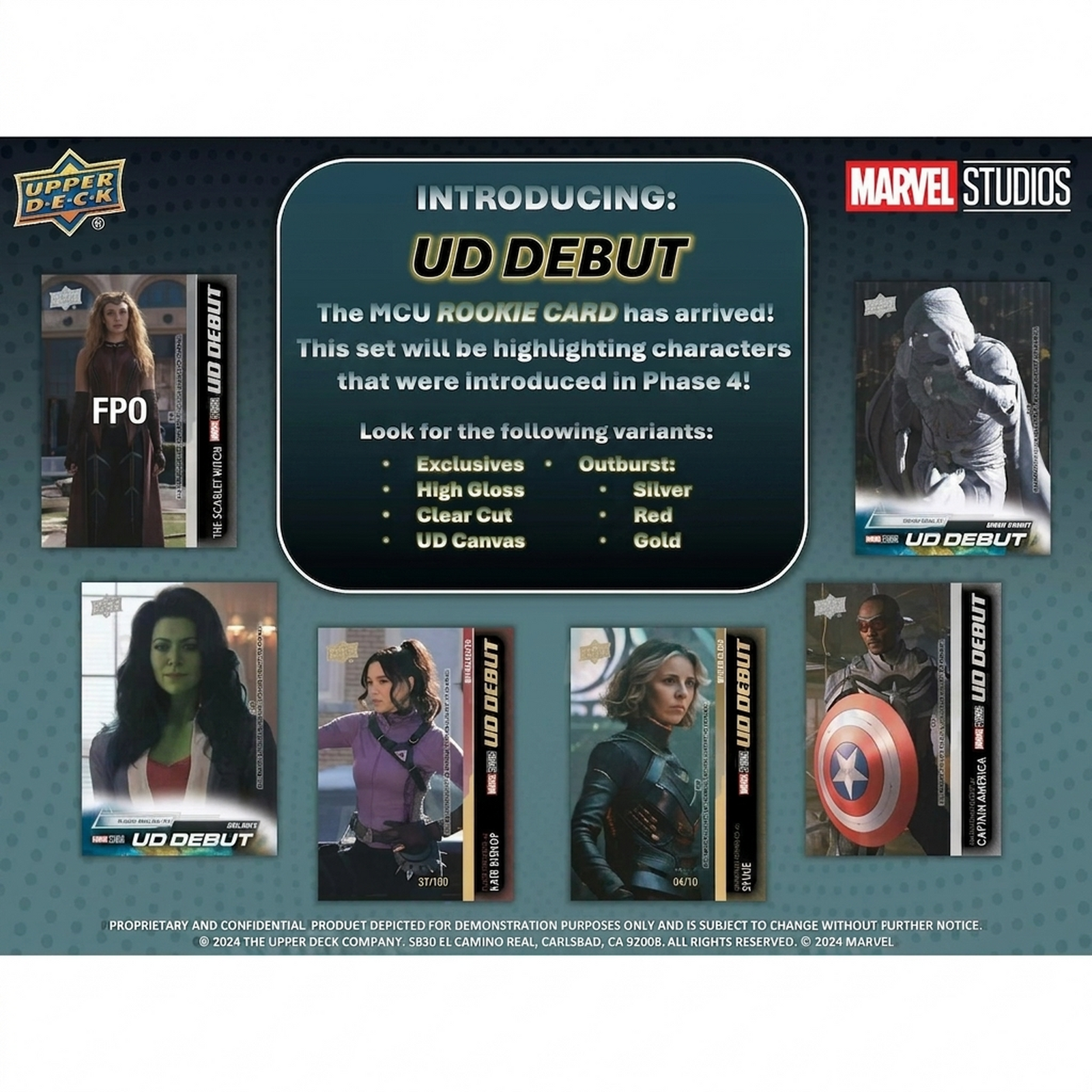 2024 Upper Deck Marvel Studios Series 1 Hobby Box (Ships Sealed Only)
