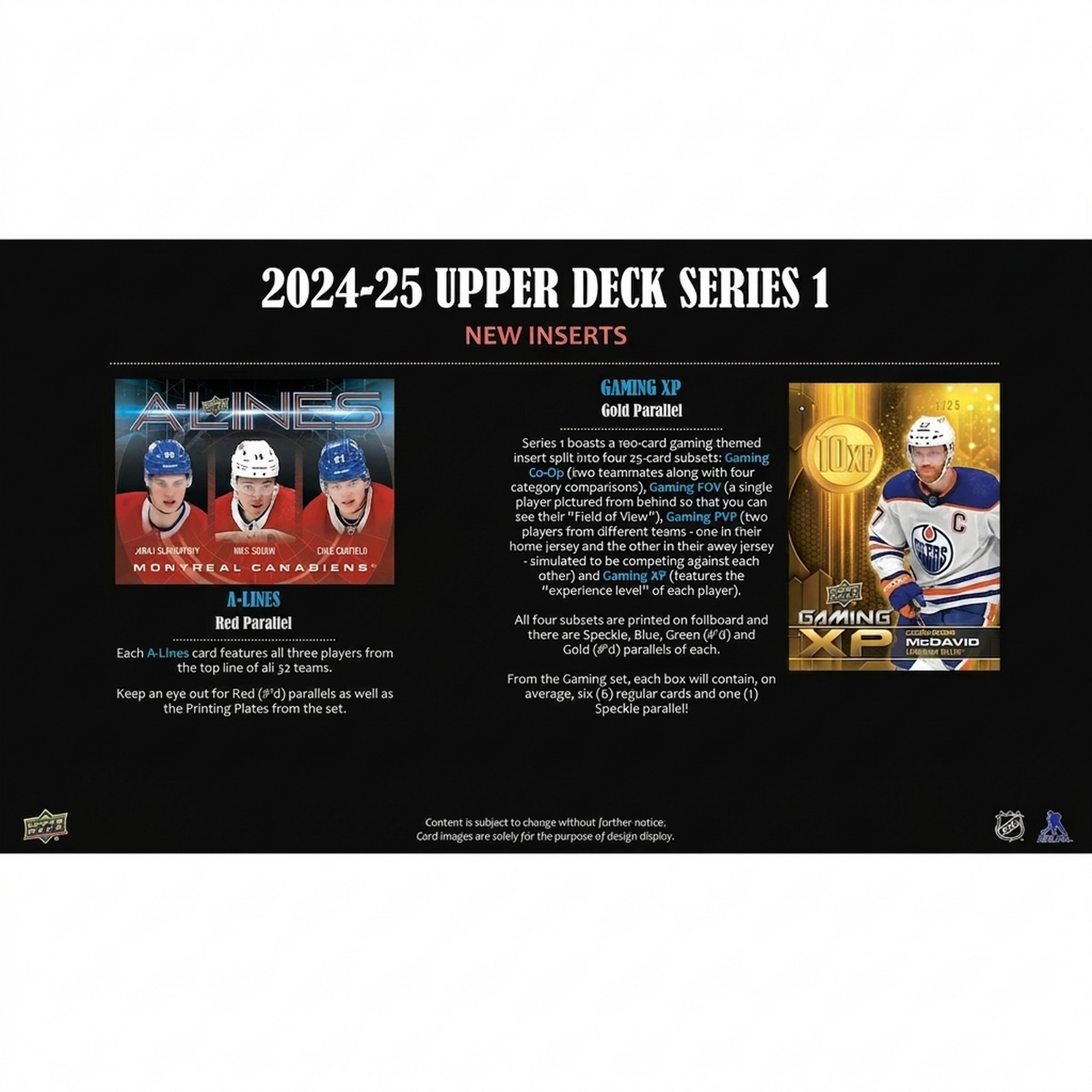 2024 25 Upper Deck Series 1 Hockey Hobby 12 Box Case (Ships Sealed Only)