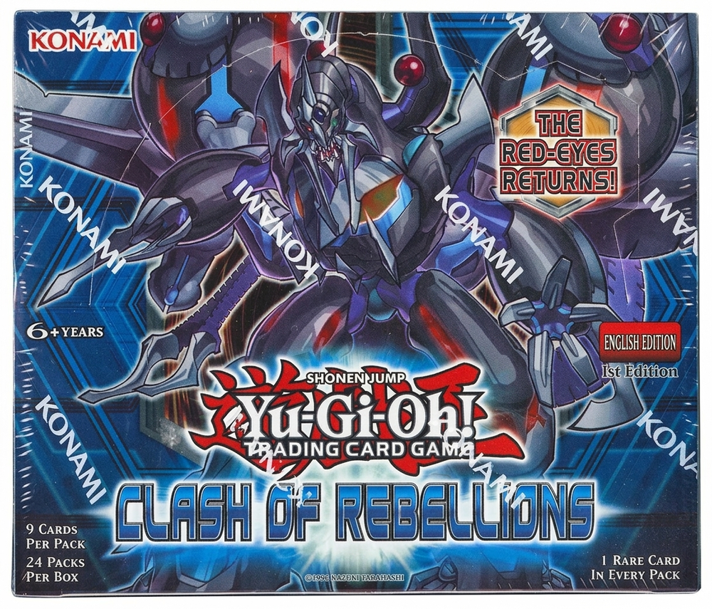 Yu Gi Oh Clash of Rebellions 1st Edition Booster Box (Ships Sealed Only)