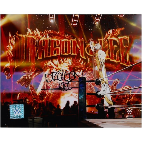 Dragon Lee WWE Autographed Fanatics Authentic 8'' x 10'' Entrance Photograph - The Ballers Bank