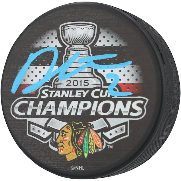 Duncan Keith Chicago Blackhawks Autographed Fanatics Authentic 2015 Stanley Cup Champions Hockey Puck - The Ballers Bank