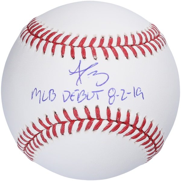Dustin May Los Angeles Dodgers Autographed Fanatics Authentic Baseball with "MLB Debut 8 - 2 - 19" Inscription - The Ballers Bank