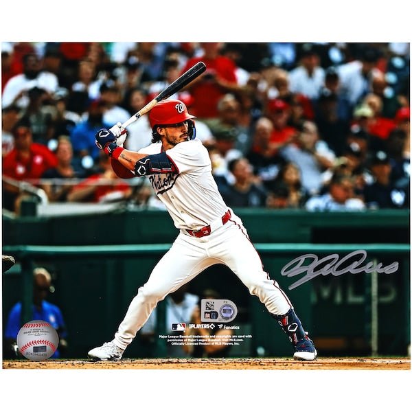 Dylan Crews Washington Nationals Autographed Fanatics Authentic 8" x 10" MLB Debut Hitting Photograph - The Ballers Bank