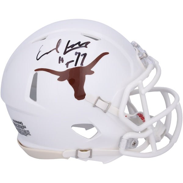 Earl Campbell Texas Longhorns Autographed Fanatics Authentic Riddell Speed Mini Helmet with "HT 77" Inscription - The Ballers Bank