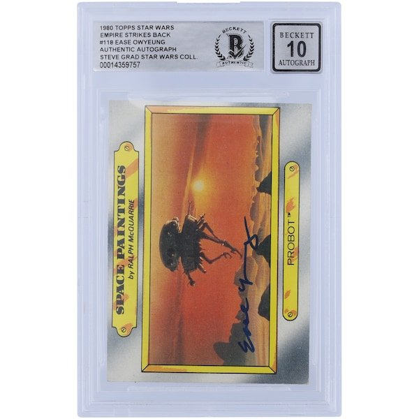 Ease Owyeung Star Wars Autographed 1980 Topps The Empire Strikes Back 118 BGS Authenticated 10 Card - The Ballers Bank