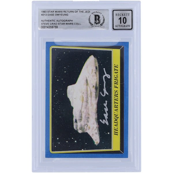 Ease Owyeung Star Wars Autographed 1983 Topps Return of the Jedi 213 BGS Authenticated 10 Card - The Ballers Bank
