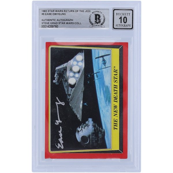 Ease Owyeung Star Wars Autographed 1983 Topps Return of the Jedi 9 BGS Authenticated 10 Card - The Ballers Bank