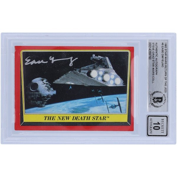 Ease Owyeung Star Wars Autographed 1983 Topps Return of the Jedi 9 BGS Authenticated 10 Card - The Ballers Bank
