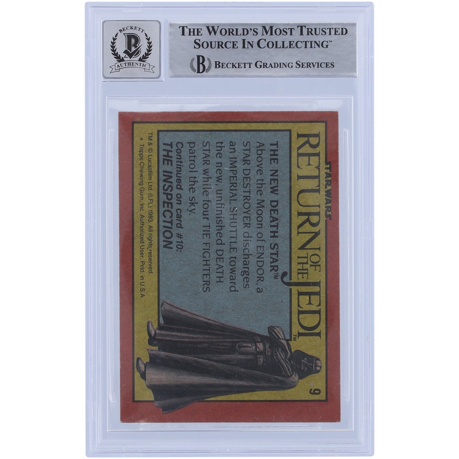 Ease Owyeung Star Wars Autographed 1983 Topps Return of the Jedi 9 BGS Authenticated 10 Card - The Ballers Bank