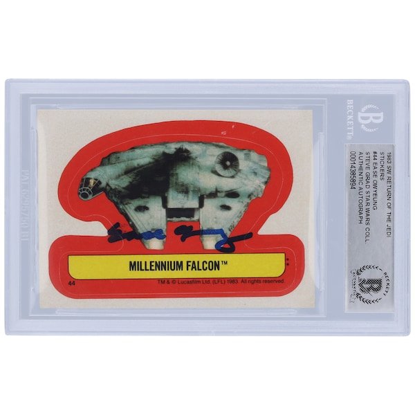 Ease Owyeung Star Wars Autographed 1983 Topps Return of the Jedi Sticker 44 BAS Authenticated Card - The Ballers Bank