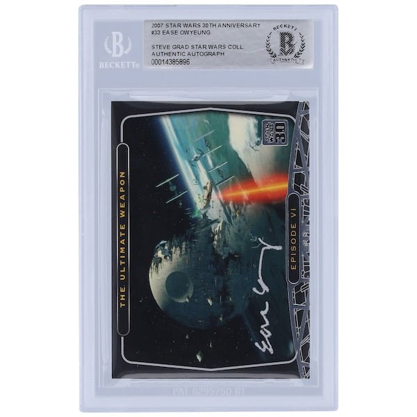 Ease Owyeung Star Wars Autographed 2007 Topps Star Wars 33 BAS Authenticated Card - The Ballers Bank