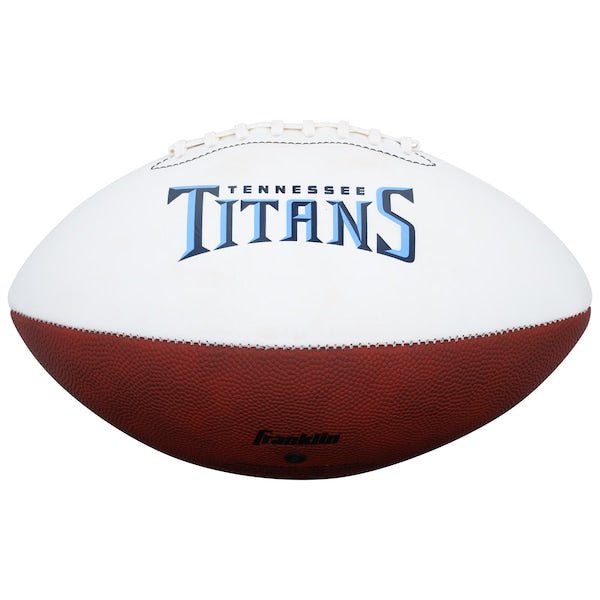 Eddie George Tennessee Titans Autographed Fanatics Authentic Franklin White Panel Football - The Ballers Bank