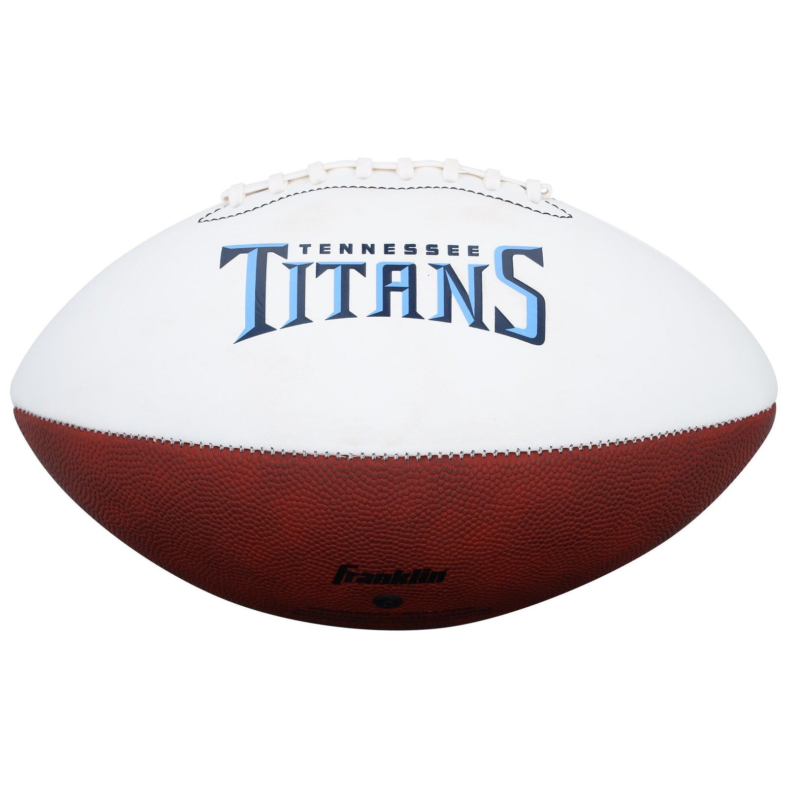 Eddie George Tennessee Titans Autographed Fanatics Authentic Franklin White Panel Football - The Ballers Bank