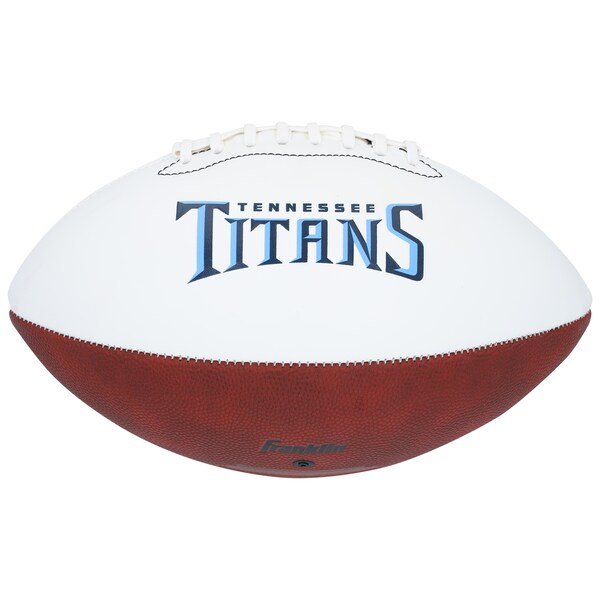 Eddie George Tennessee Titans Autographed Fanatics Authentic Franklin White Panel Football with "OROY 96" Inscription - The Ballers Bank