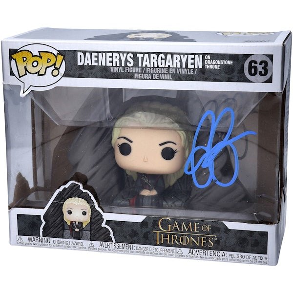 Emilia Clarke Game of Thrones Autographed Fanatics Authentic Daenerys on Dragonstone 63 Funko Pop! - The Ballers Bank