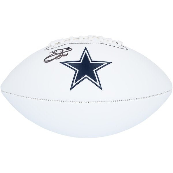Emmitt Smith Dallas Cowboys Autographed Fanatics Authentic Franklin White Panel Football - The Ballers Bank