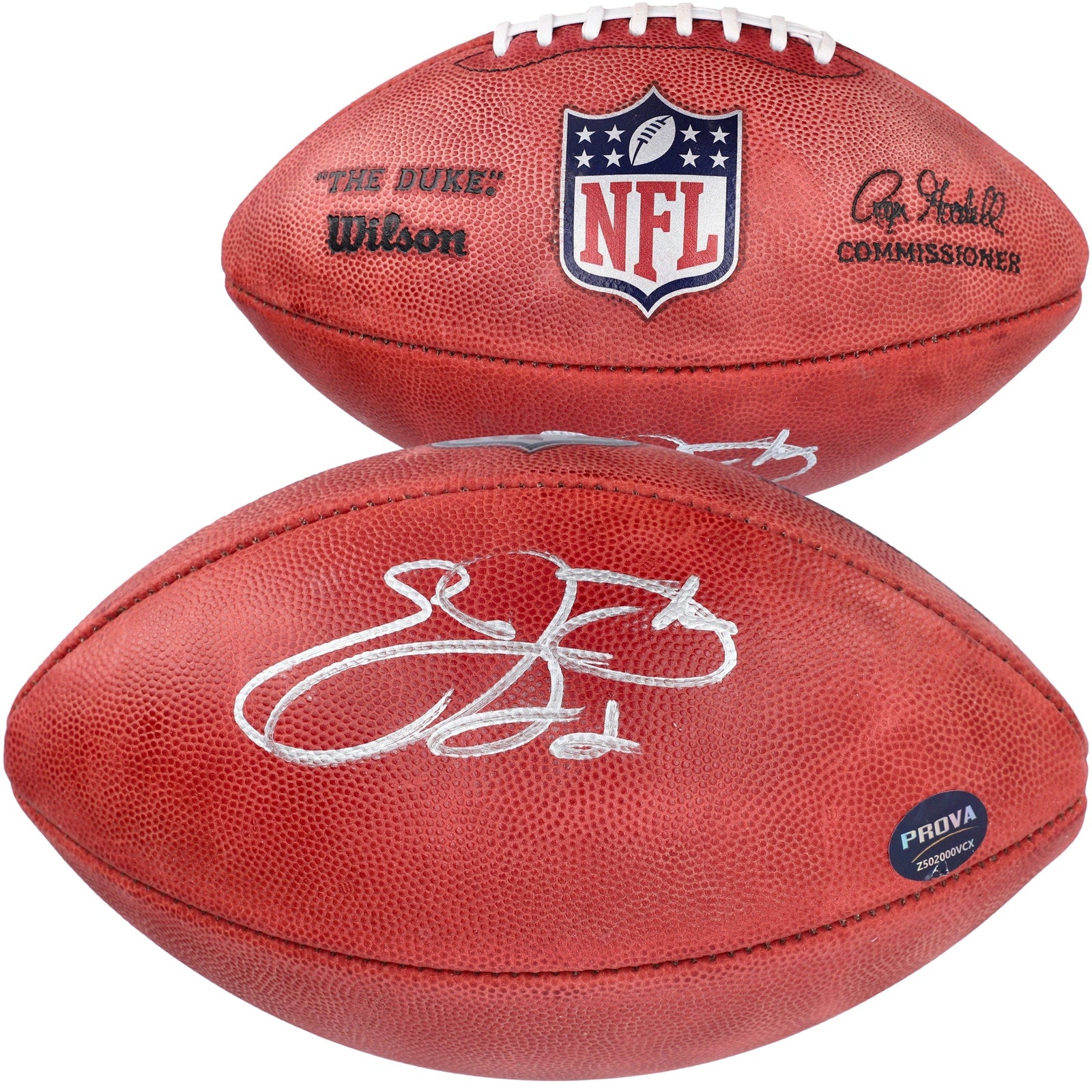 Emmitt Smith Dallas Cowboys Fanatics Authentic Autographed Wilson Duke Full Color Football - The Ballers Bank