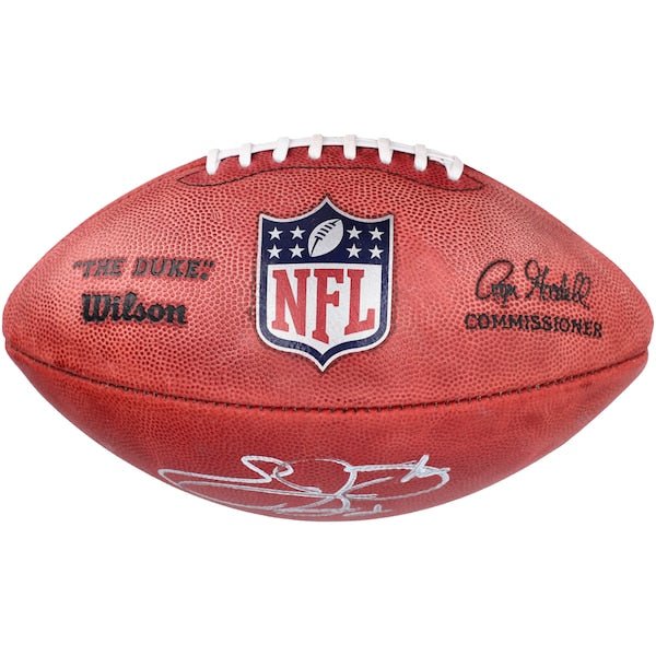 Emmitt Smith Dallas Cowboys Fanatics Authentic Autographed Wilson Duke Full Color Football - The Ballers Bank