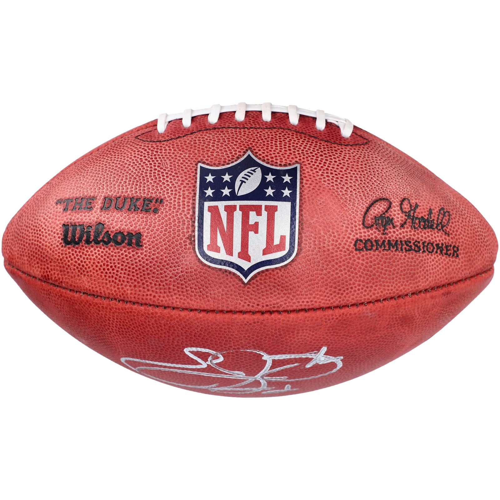Emmitt Smith Dallas Cowboys Fanatics Authentic Autographed Wilson Duke Full Color Football - The Ballers Bank