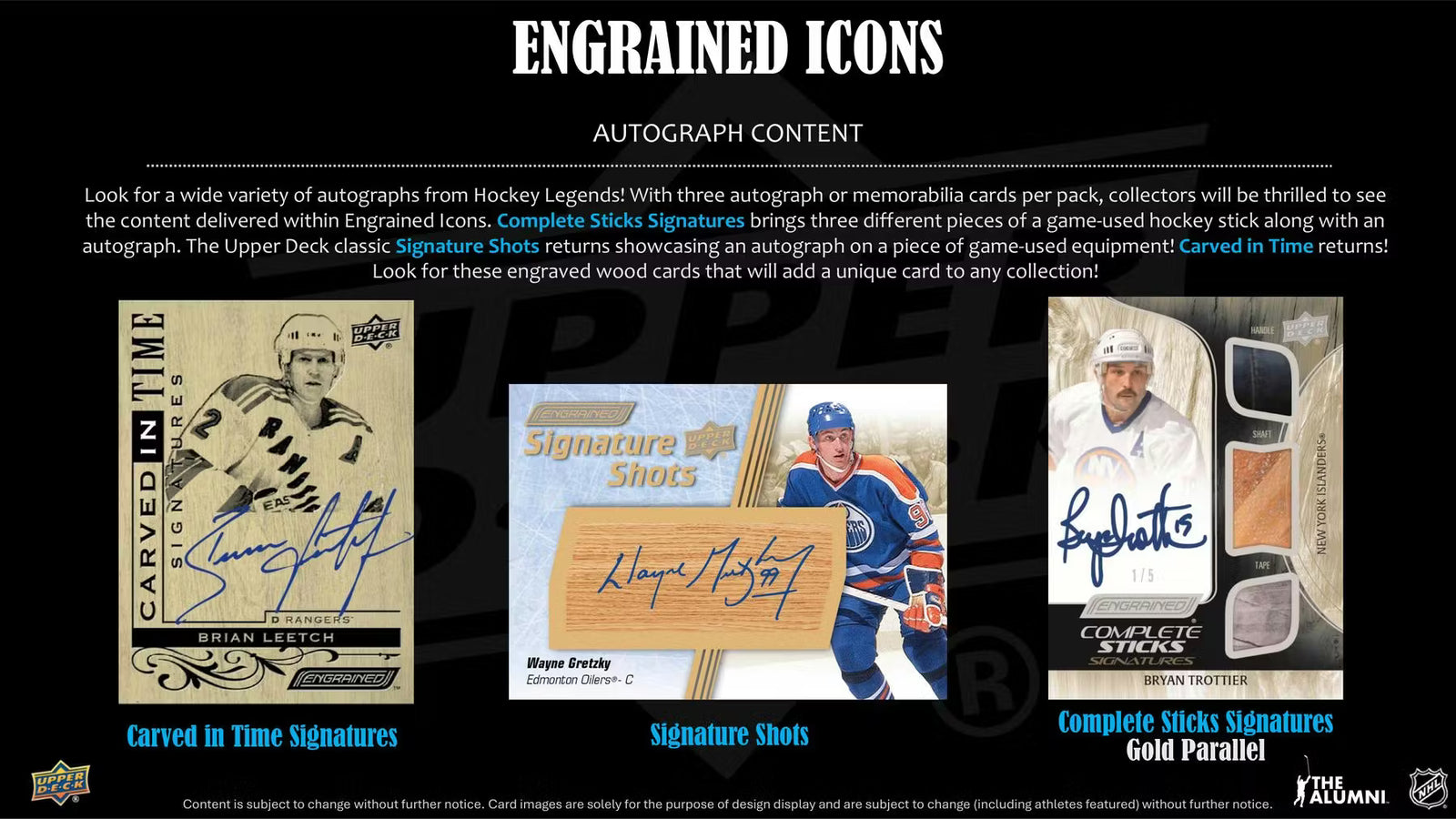 2024-25 Upper Deck Engrained Icons Hockey Hobby Trading Cards