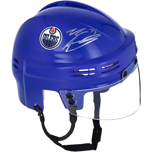 Evan Bouchard Edmonton Oilers Fanatics Authentic Autographed Blue Mini Helmet - The Ballers Bank