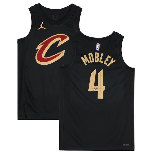 Evan Mobley Cleveland Cavaliers Autographed Fanatics Authentic Black Jordan Brand 2022 - 23 Statement Edition Jersey - The Ballers Bank